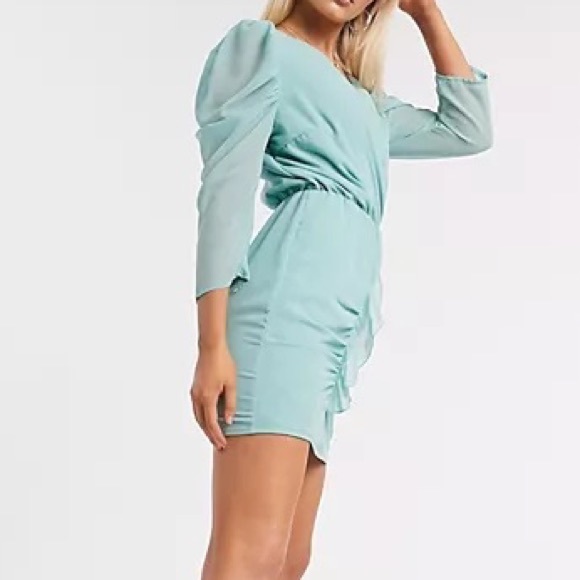 ASOS - AX Paris Ruffle Front Dress - Picture 5 of 8